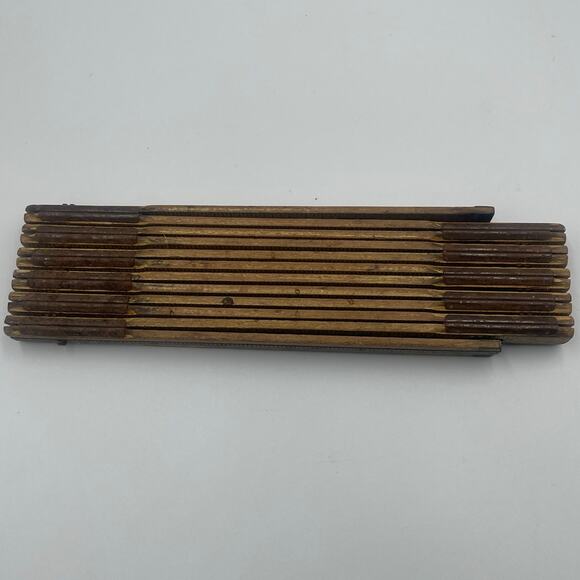 Vintage Lufkin X46 extension folding wooden ruler carpentry trades 6ft - Picture 1 of 7